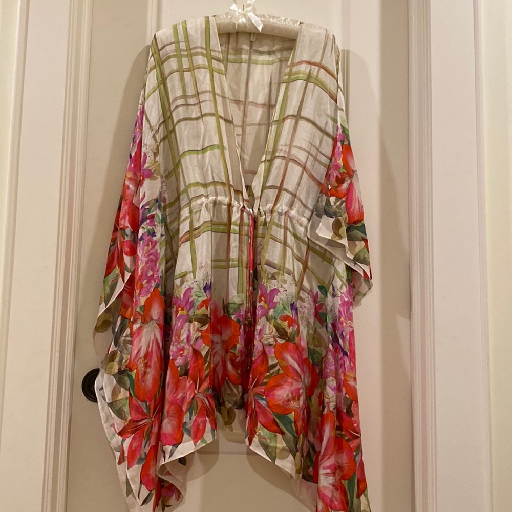 GOTTEX  silk cover up swimwear Sz L new without tags